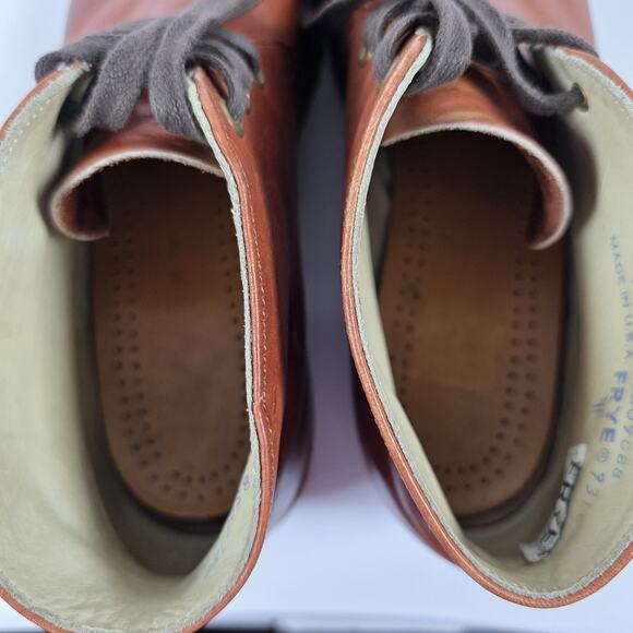 FRYE Vintage Whiskey Leather Chukka Boots Men\'s 10.5 D Made in USA 9310 main image 7